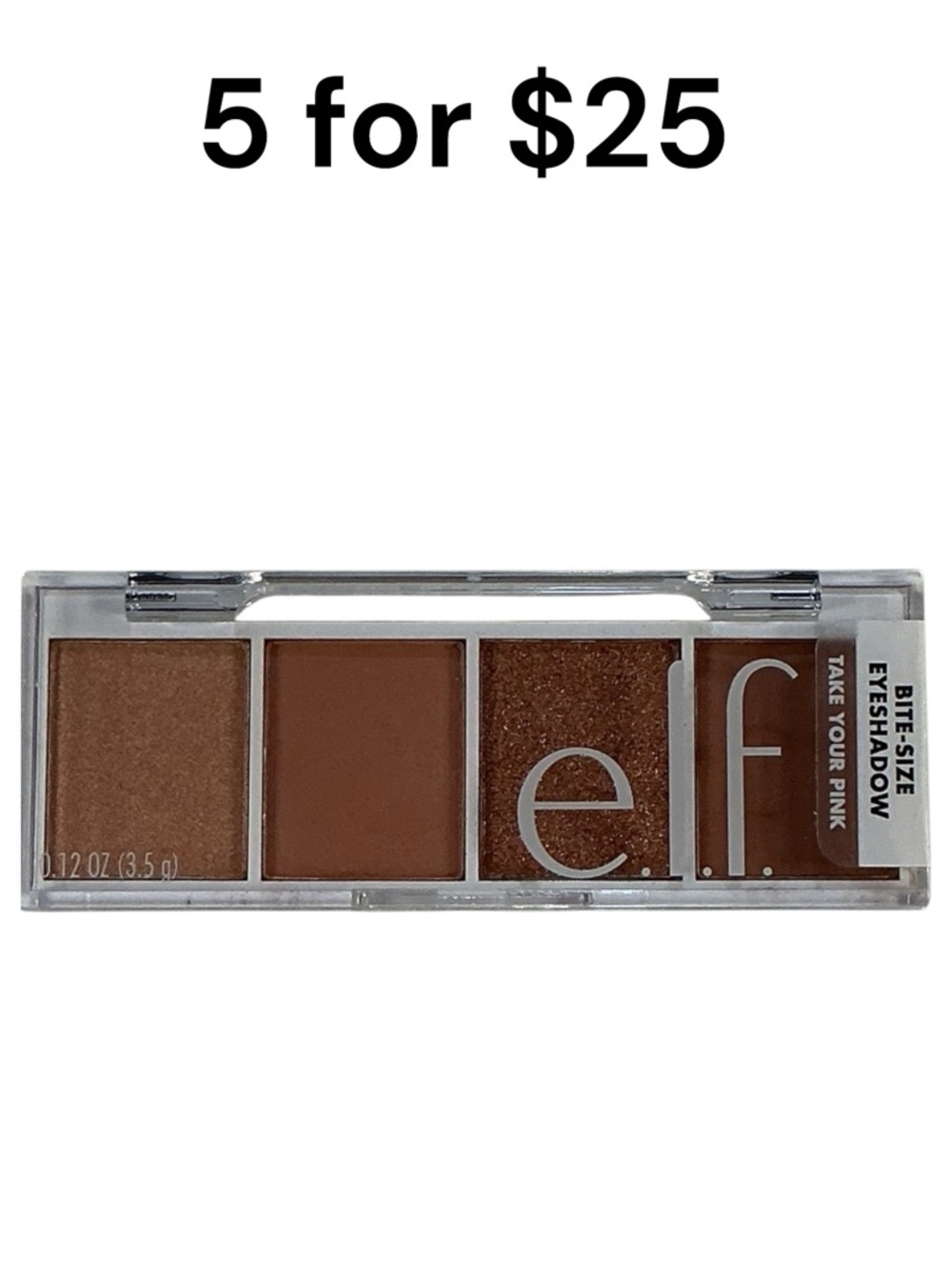 Bite-Size Eyeshadow Palette in Warm PinkMatte & Shimmer Tones TRAVEL SIZE